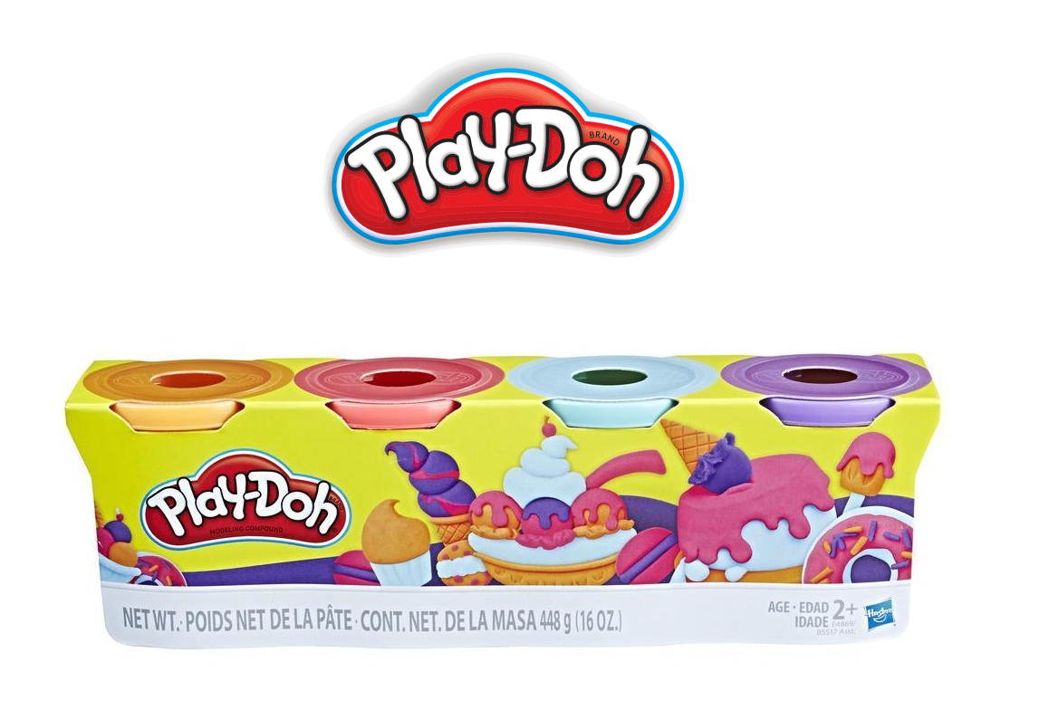 Play-Doh Hasbro Pack Of 4 (Sweet Colors)