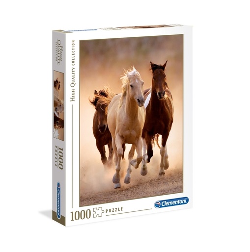Clementoni Running Horses Puzzle - 1000 Pcs - High-quality Collection