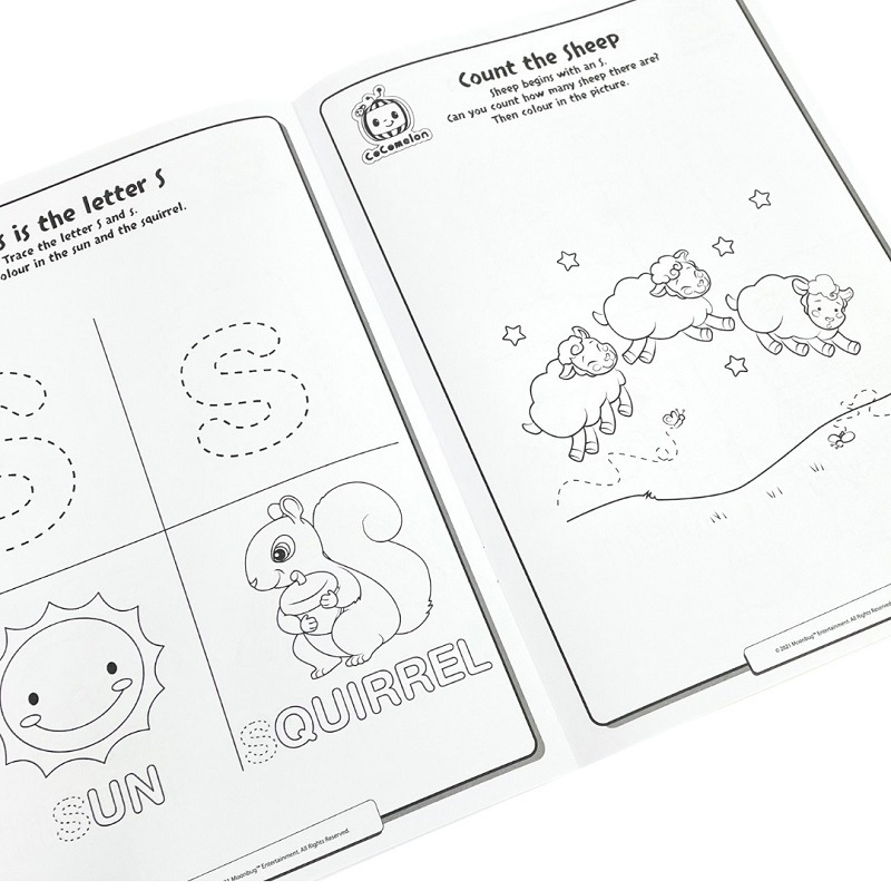 Alligator Cocomelon Colouring Book - ABC