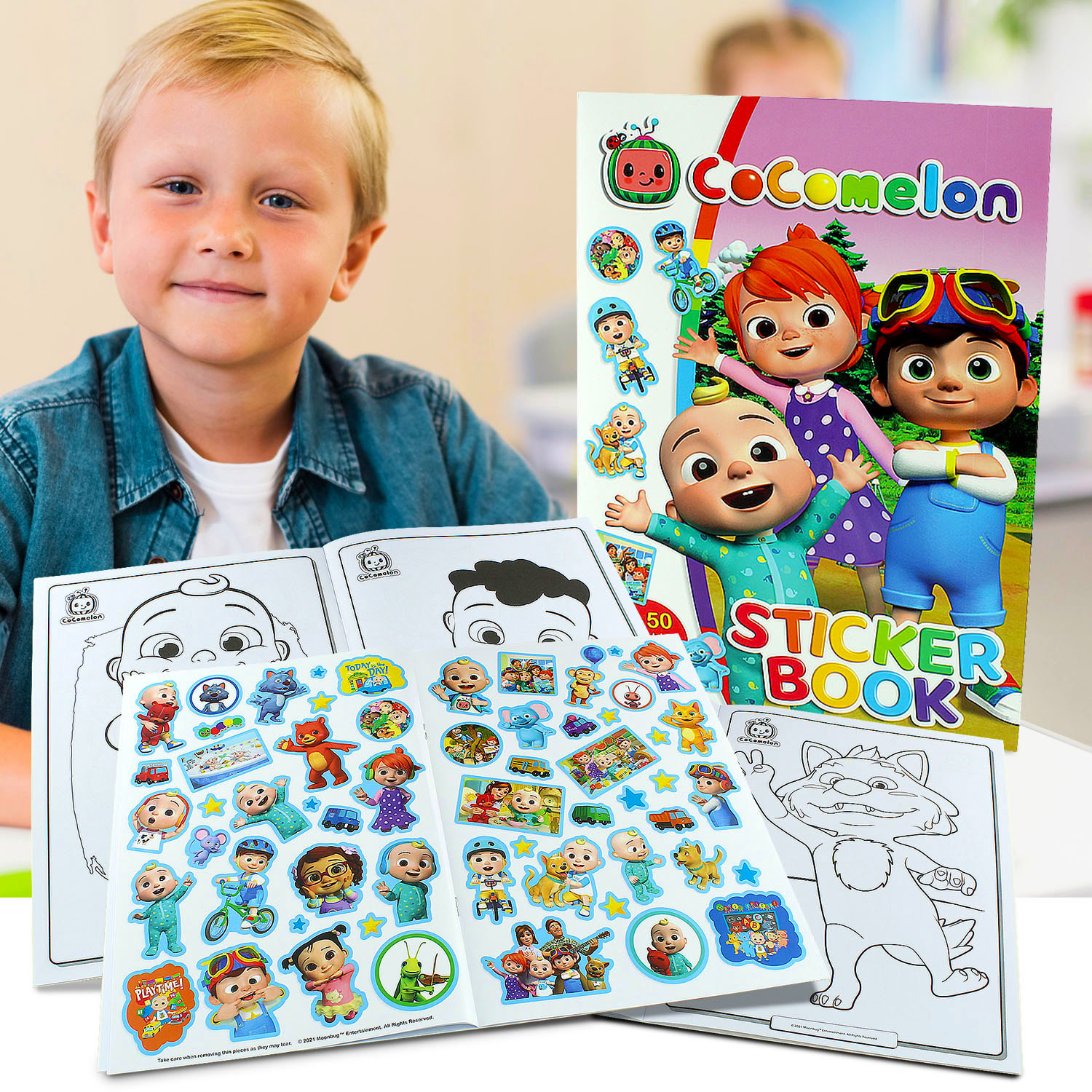 Alligator Cocomelon Sticker Book