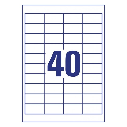 Avery Multipurpose Labels in A4 Sheet With Ultragrip, 40 Labels Per Page - Pack of 10