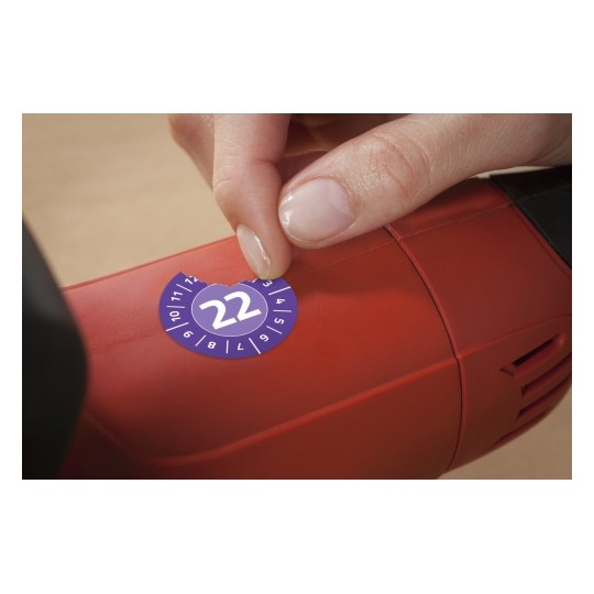 Avery Inspection Plates 2022, 80 Labels Per 10 Pages - Nopeel Inspection Plates - Purple