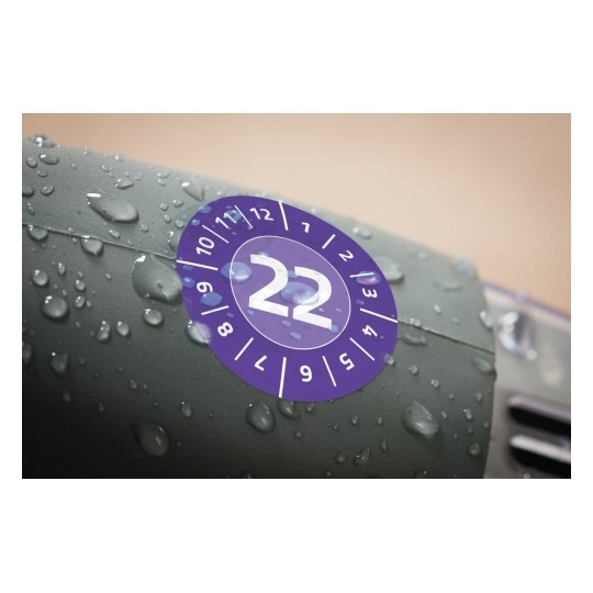 Avery Inspection Plates 2022, 80 Labels Per 10 Pages - Nopeel Inspection Plates - Purple