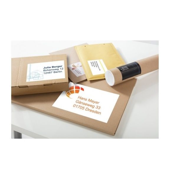 Avery Multipurpose Labels in A4 Sheet with ultragrip, 1 Label Per Page - Pack of 10 - white