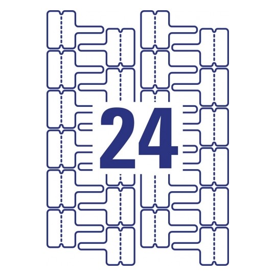 Avery Cable Markers in A4 Sheet, 480 Labels in 20 Pages - L7950-20