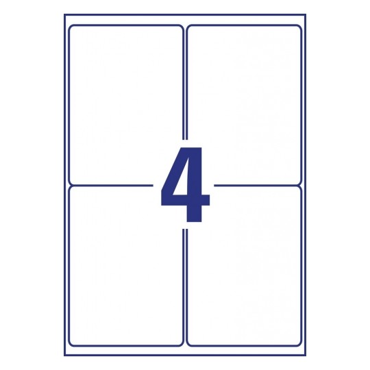 Avery Weatherproof Film Labels, 80 Labels Per 20 Sheets - L4774-20