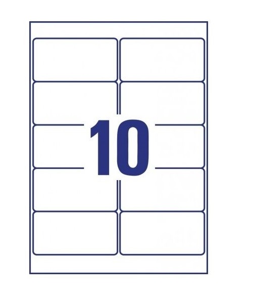 Avery Multipurpose Removable Labels in A4 Sheet, W 96mm X H 50.8mm, 250+50 Extra Labels Per 30 Sheets- White