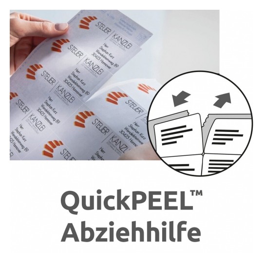 Avery Multipurpose Labels in A4 Sheet With Ultragrip,97 X 67.7 Mm,  200 + 40 Extra Labels Per 30 Pages - White