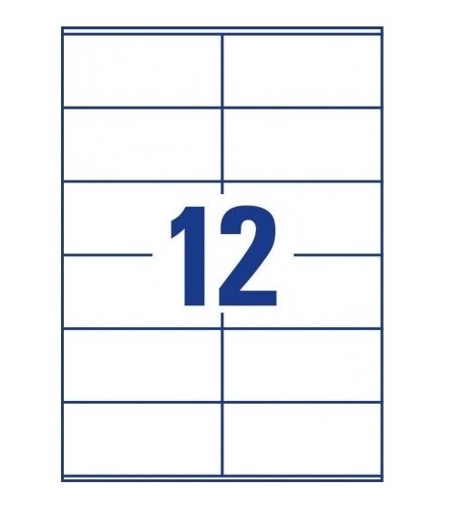 Avery Multipurpose Labels in A4 Sheet With Ultragrip, W 105mm X H 48mm,  300 + 60 Extra Labels Per 30 Pages - White