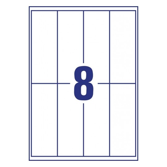 Avery Magnetic Signs, 40 Labels Per 5 Pages - J8875-5