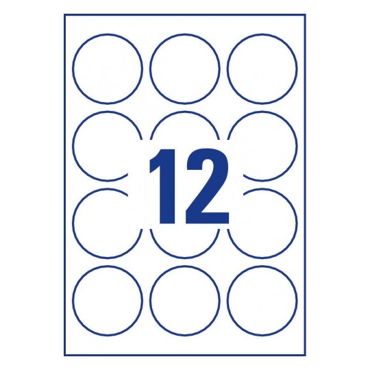 Avery Labels In Special Shape, 300 Labels - 25 Pages - L7104REV-25