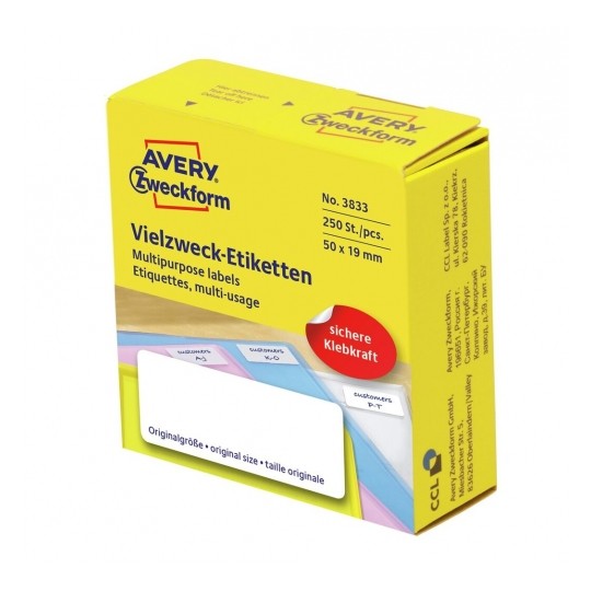 Avery Labels for Handwriting With Dispenser, 250 Labels