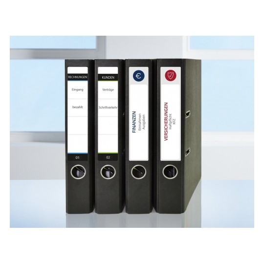 Avery Filing Labels in A4 Sheet, 38 x 192 (W x H mm) ,140 + 70 Extra Labels - 30 Pages - White