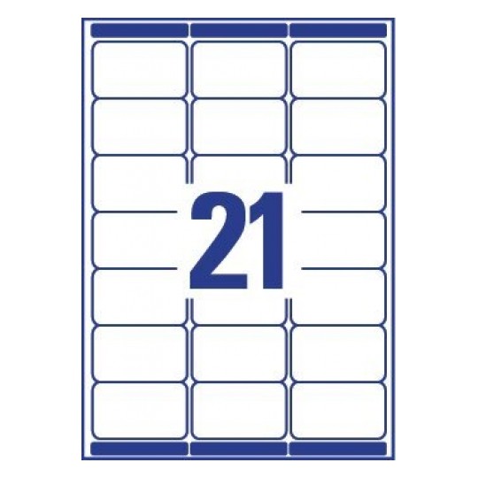 Avery Address Labels in A4 Sheet,63.5 X 38.1 (W X H Mm),  840 Labels - 40 Pages - White