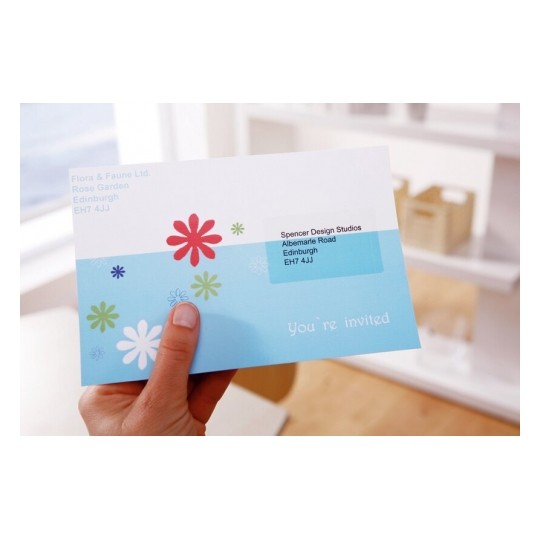 Avery Address Labels in A4 Sheet,63.5 X 38.1 (W X H Mm), 525 Labels - 25 Pages - Polyester Transparent