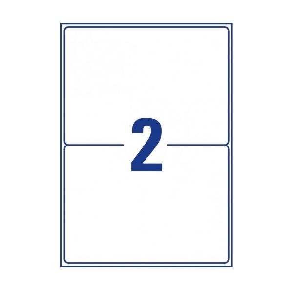 Avery Mailing Labels In A4 Sheet,199.6 x 143.5 (W x H mm), 50 Labels - 25 Pages