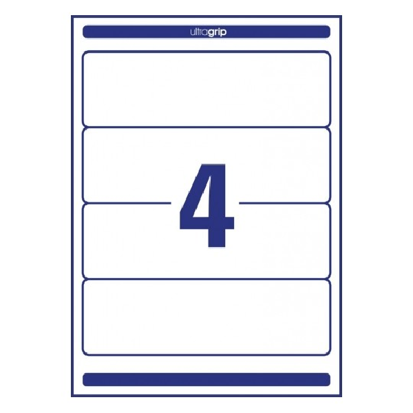 Avery Wide Filing Labels in A4 Sheet, 120 Labels -30 Pages