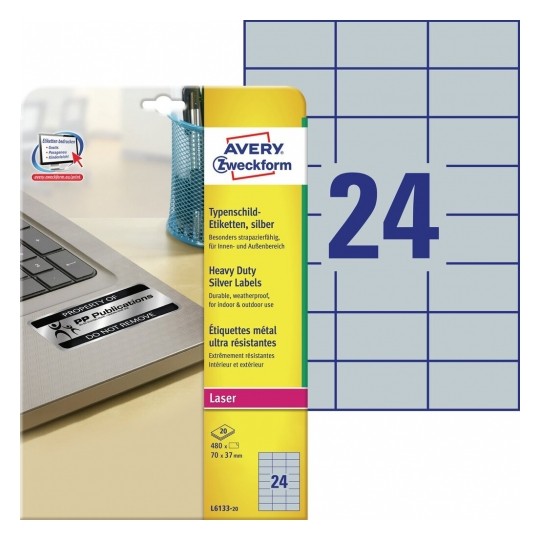 Avery Heavy-duty Labels, 480 Labels - 8 Pages