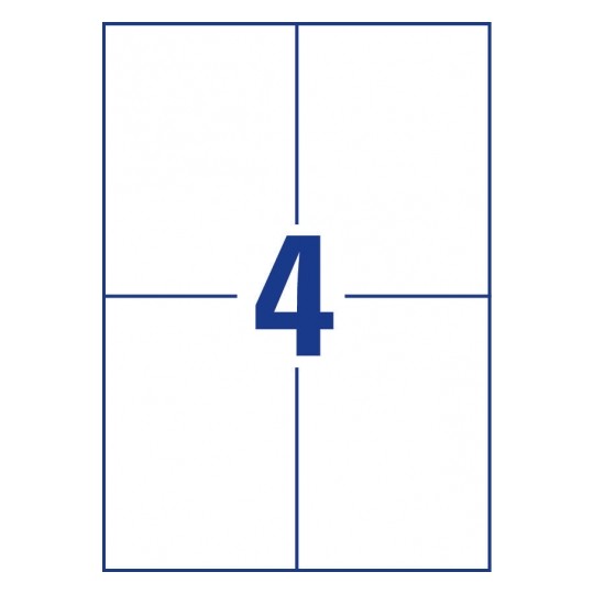 Avery Highly Adhesive Paper Labels, 80 Labels - 20 Pages