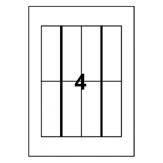 Avery 100 Place Cards - White Matt 185g