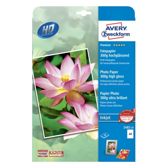 Avery Premium Inkjet Photo Paper A4 300g - 20 Sheet