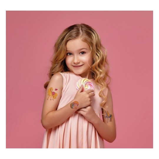Avery Temporary Kids Tattoo, 17 Horses Tattoos Per 1 Page