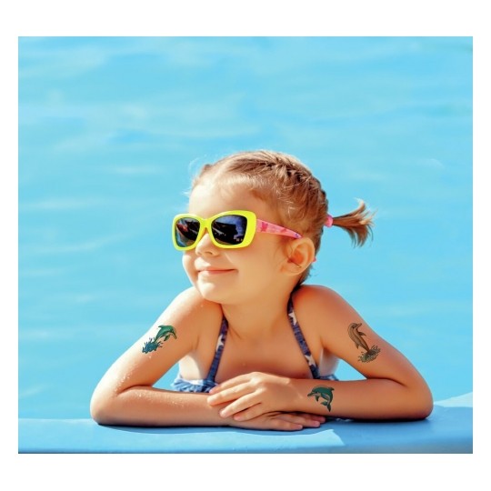 Avery Temporary Kids Tattoo, 13 Dolphins Tattoos Per 1 Page