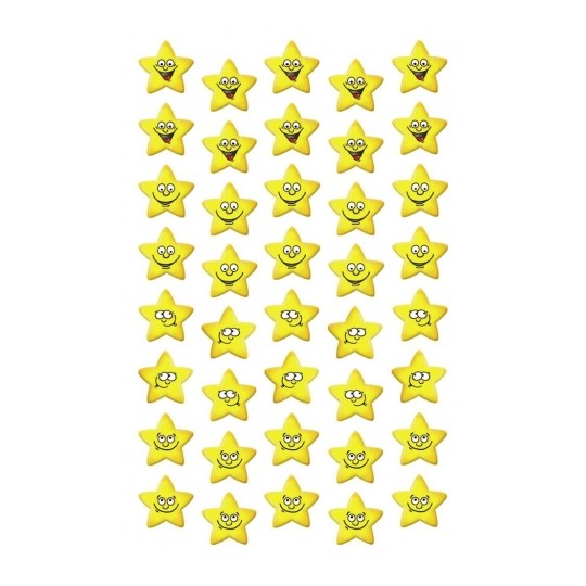 Avery Paper Stickers for Kids, Star Faces, 120 Sticker - 3 Pages