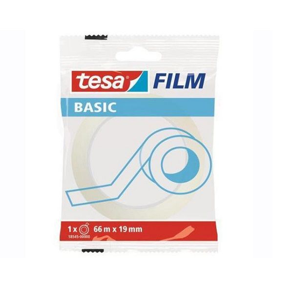 Tesa Film Adhesive Tape Basic, 66MX19MM