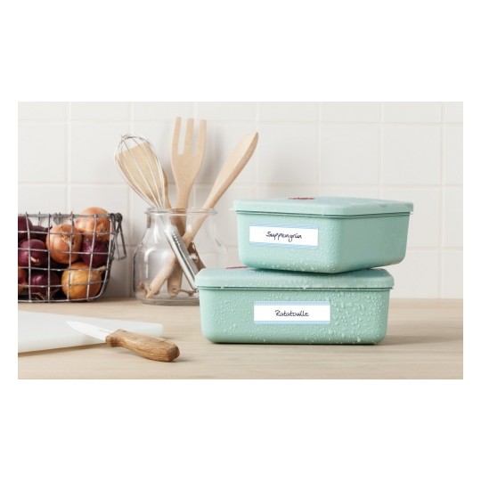 Avery Freezer Labels, 25 Labels - 5 Pages - Blue Frame