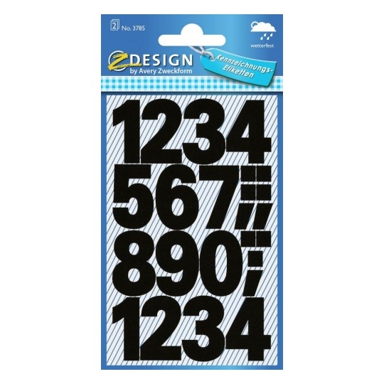 Avery Number Stickers - Numbers 0-9, Film