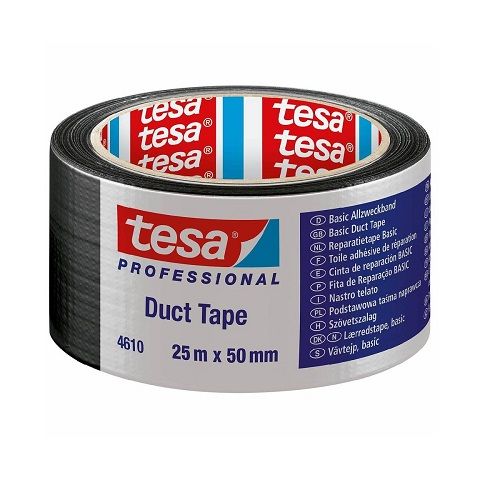 Tesa Duct Tape, 25m x 50mm - Black