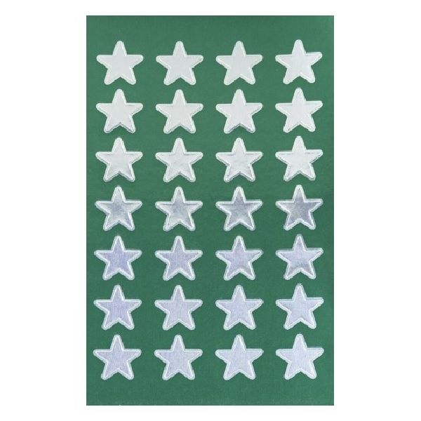 Avery Christmas Stickers, Stars, 56 Sticker - 2 Page - Silver