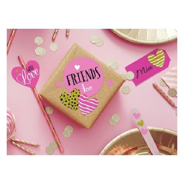 Avery Deco Stickers, Hearts, 27 Sticker - 1 Page