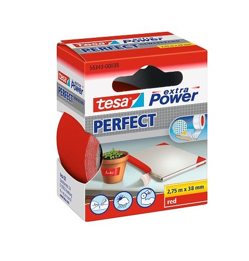 Tesa Extra Power Perfect -  2.75m X 38mm - Red