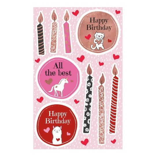 Avery Decorative Sticker "Happy Birthday", 19 Sticker - 1 Page