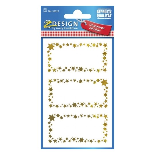 Avery Festive Gift Labels, 6 Sticker / 2 Page