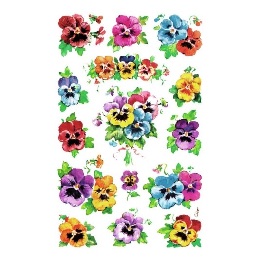 Avery Flower Stickers, Colorfully Designed - 45 Sticker - 3 Page