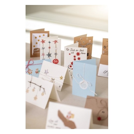 Avery Special Effect Film Stickers With Silver Embossing - 24 Sticker - 1 Page