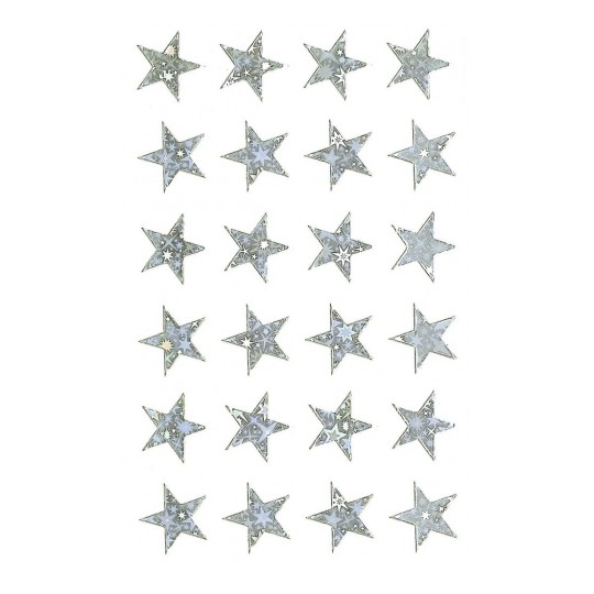Avery Special Effect Film Stickers With Silver Embossing - 24 Sticker - 1 Page