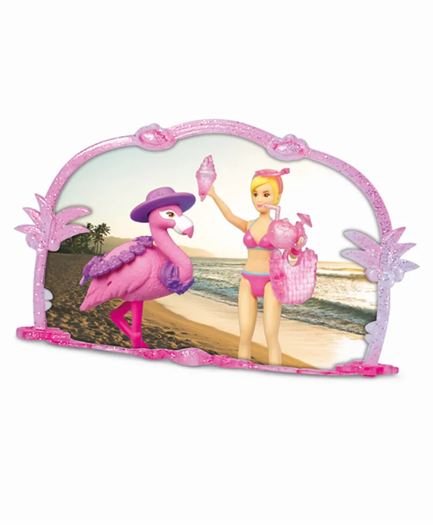 Dickie Girlmazing Flamingo Jeep Pink - 20 Pieces Playset