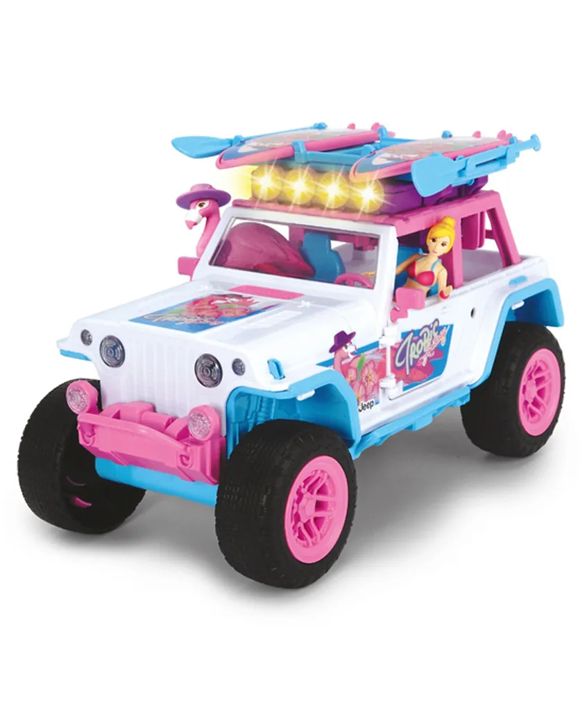 Dickie Girlmazing Flamingo Jeep Pink - 20 Pieces Playset