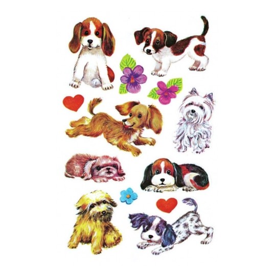 Avery Paper Stickers for Kids, Dogs, 26 Sticker - 3 Page