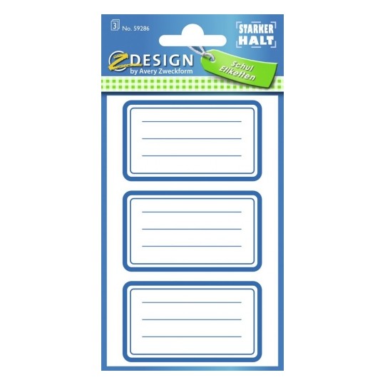 Avery Book Labels Frames, 9 Labels - 3 Pages