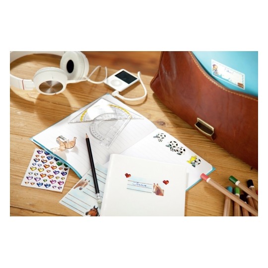 Avery Book Labels Frames, 9 Labels - 3 Pages