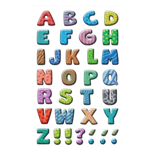 Avery Labels With Letters, 102 Labels - 3 Pages