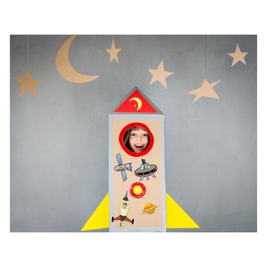 Avery Large Sticker "Space", 10 Sticker - 1 Page