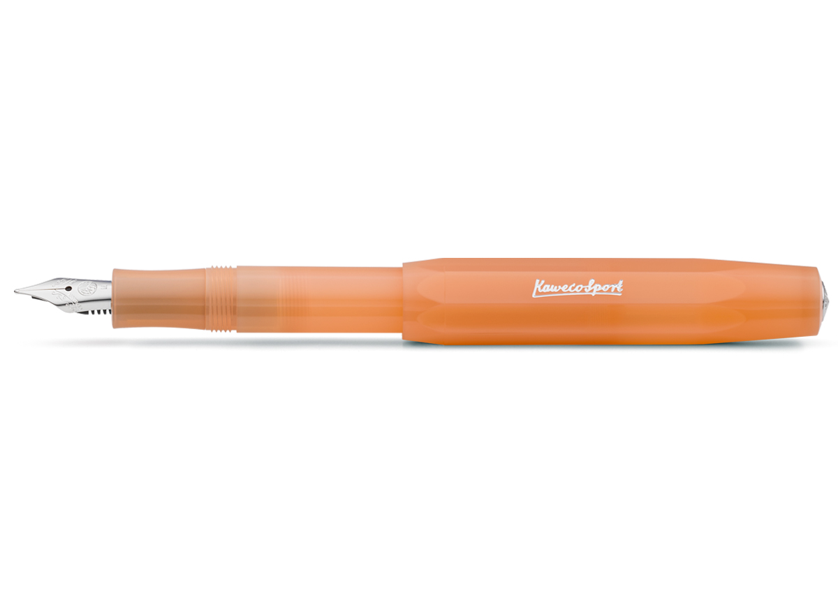 Kaweco Frosted Sport Fountain Pen - Soft Mandarine - Medium Nib