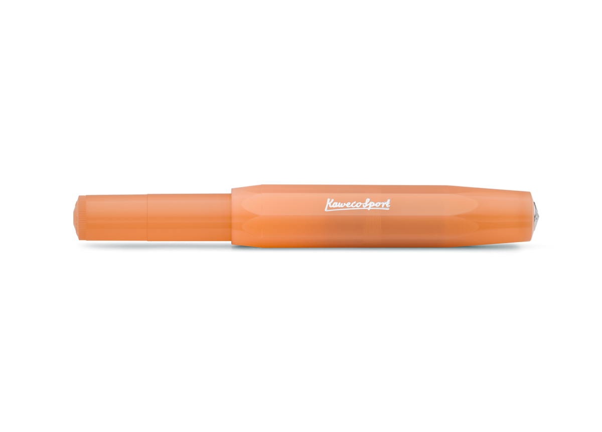 Kaweco Frosted Sport Fountain Pen - Soft Mandarine - Medium Nib