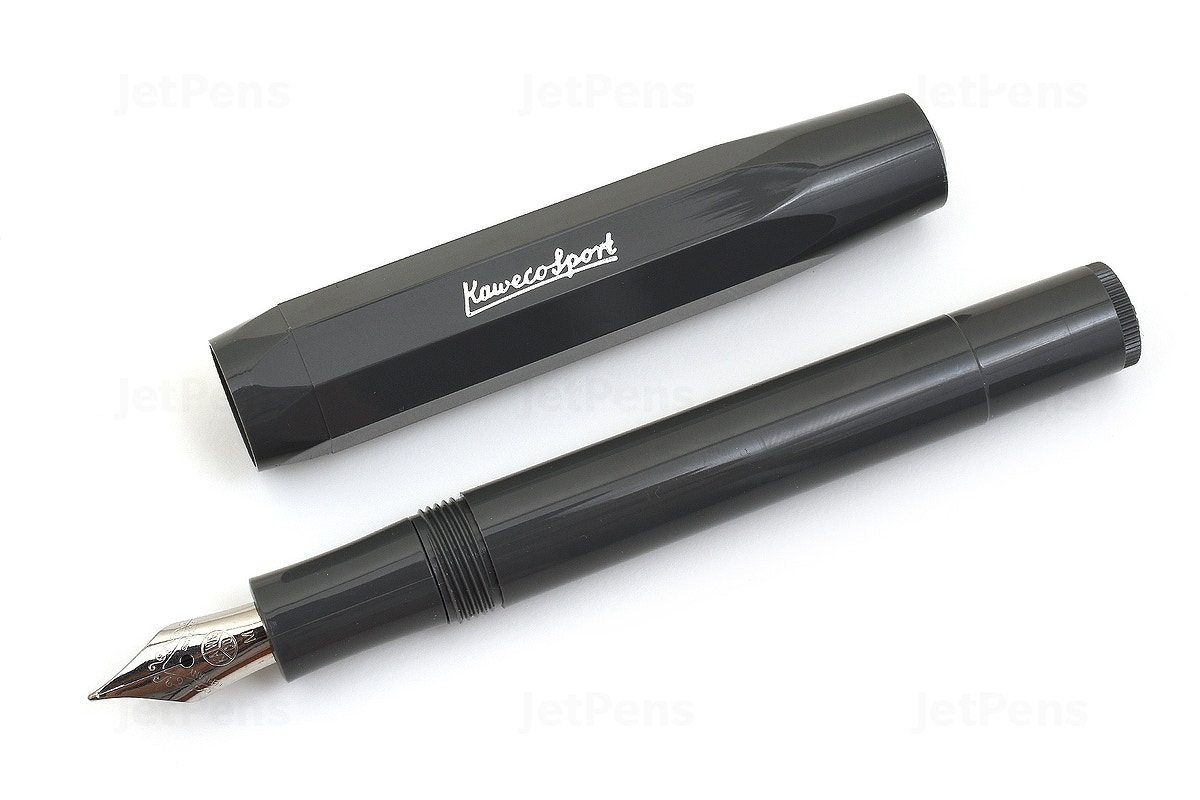 Kaweco Skyline Sport Fountain Pen, Grey, With Medium Nib (0.9 Mm)